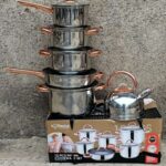 12pc stainless steel cookware set