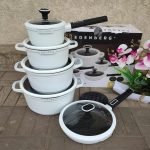 12pc Granite cookware set - Edenberg