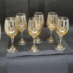 Gold Wine glass set