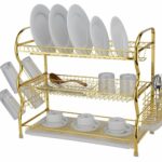 3 layer Gold Dish Rack