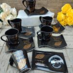 12pc Leaf Cup and saucer set