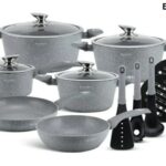 15pc edenberg granite cookware set 