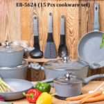 15pc edenberg granite cookware set