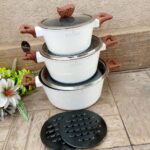 8pc Edenberg granite cookware set