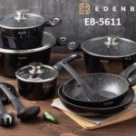 15pc edenberg granite cookware set 