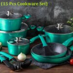 15pc edenberg granite cookware set