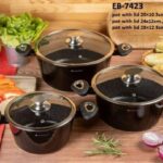 8pc Edenberg granite cookware set