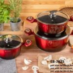 8pc Edenberg granite cookware set