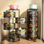 5 tier rotating storage rack