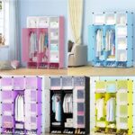 3 column plastic wardrobe