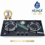 Three burner table top gas cooker