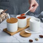 3pc cannister set with bamboo lid