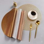 6pc round table mat set