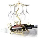 Gold wine holder