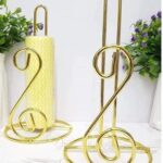 Gold paper towel holder