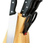 Chef knife set with Bamboo stand