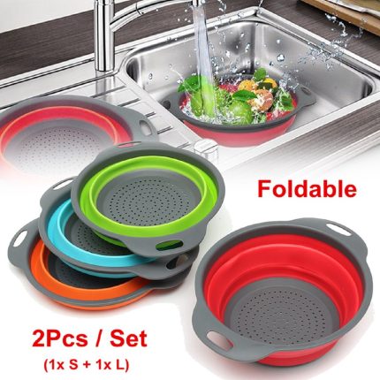 2pc Collapsible Colander set