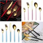 24pc Semi Gold cutlery set
