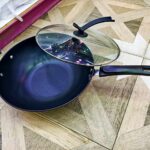 Wok pan with Glass Lid