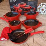 12pc Nonstick Die cast Cookware