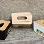 Serviette Box with bamboo lid