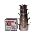 10pc Aluminium cookware set- Redberry