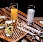 6pc round glass set