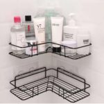 Metallic corner wall organizer