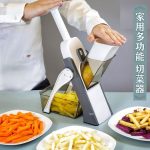 Adjustable mandoline vegetable slicer