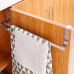 Over the cabinet towel hanger