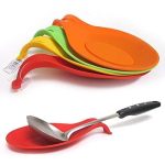 Silicone spoon rest