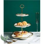 3 tier porcelain cake stand