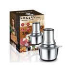 Sokany electric vegetable chopper and mincer 3litres