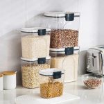 4pc airtight storage container set with spoons