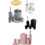 6pc bathroom accessories set
