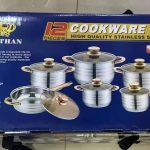 12pc stainless steel cookware set
