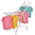 Metallic clothes drying rack