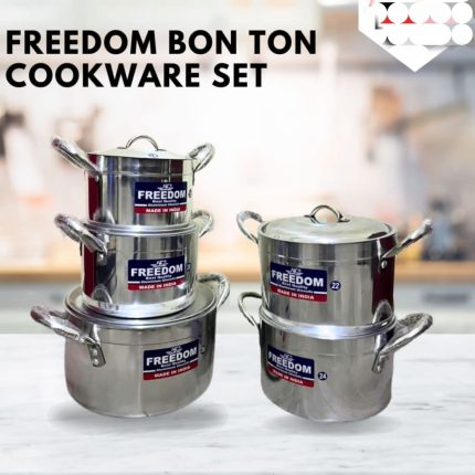 10pc freedom aluminium cookware set