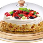 Cake stand with bamboo base