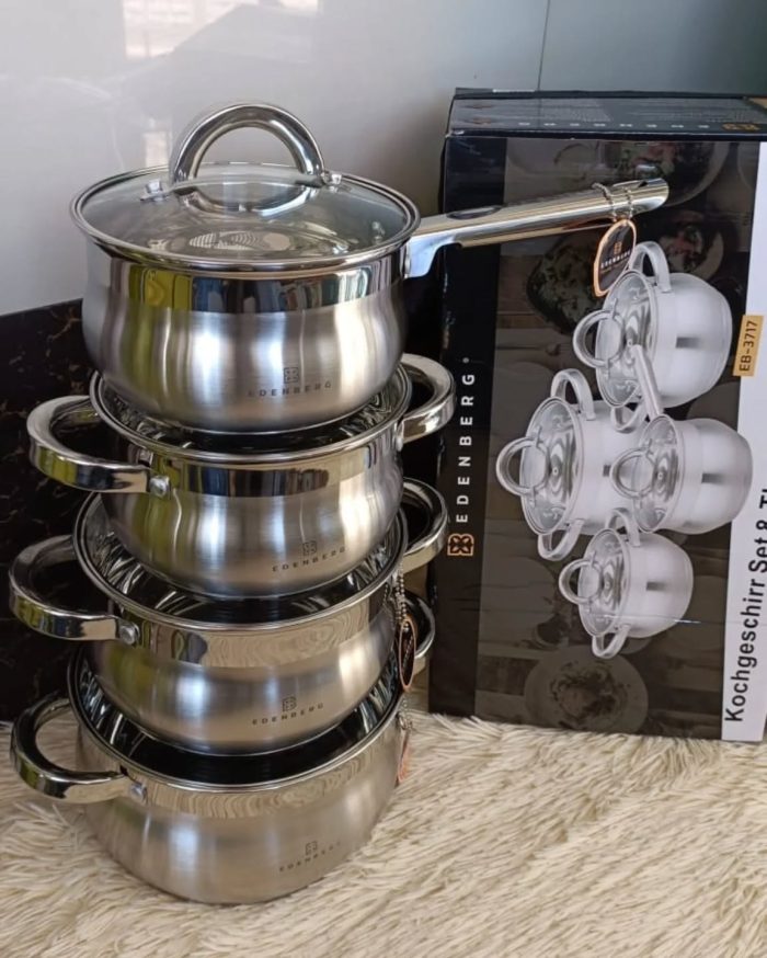 8pc  stainless Steel cookware set - Image 1