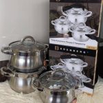6pc stainless steel cookware