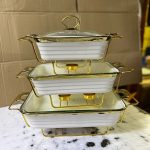 3pc ceramic serving dish set