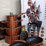 15pc edenberg granite cookware set
