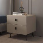Double drawer bedside cabinet
