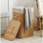 Bamboo laundry basket