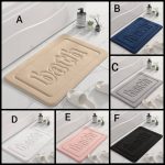 Memory foam bathroom mats