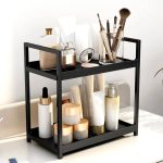Multipurpose vanity stand black