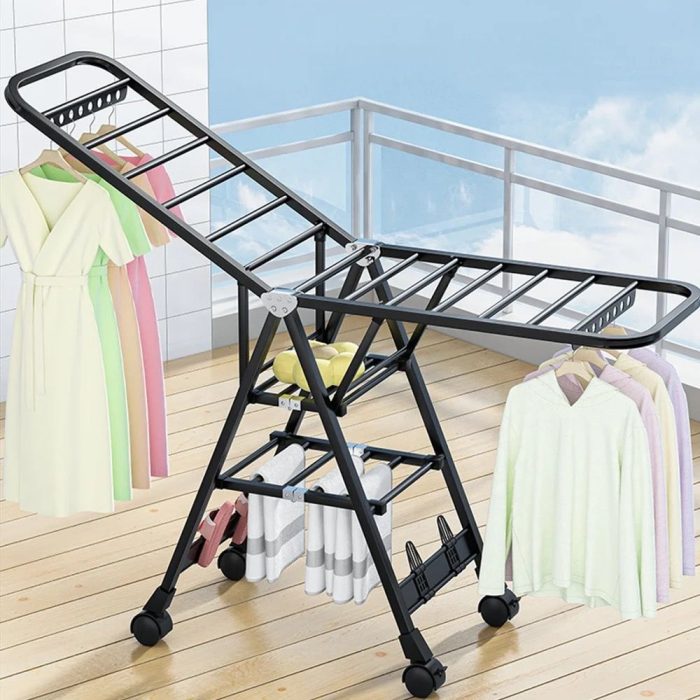 486711245_1093662342798594_1313497176139229903_n Aluminium clothes drying rack - Image 1