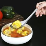 Stainless steel serving spoon