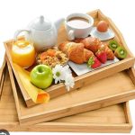 3 in one bamboo tray set